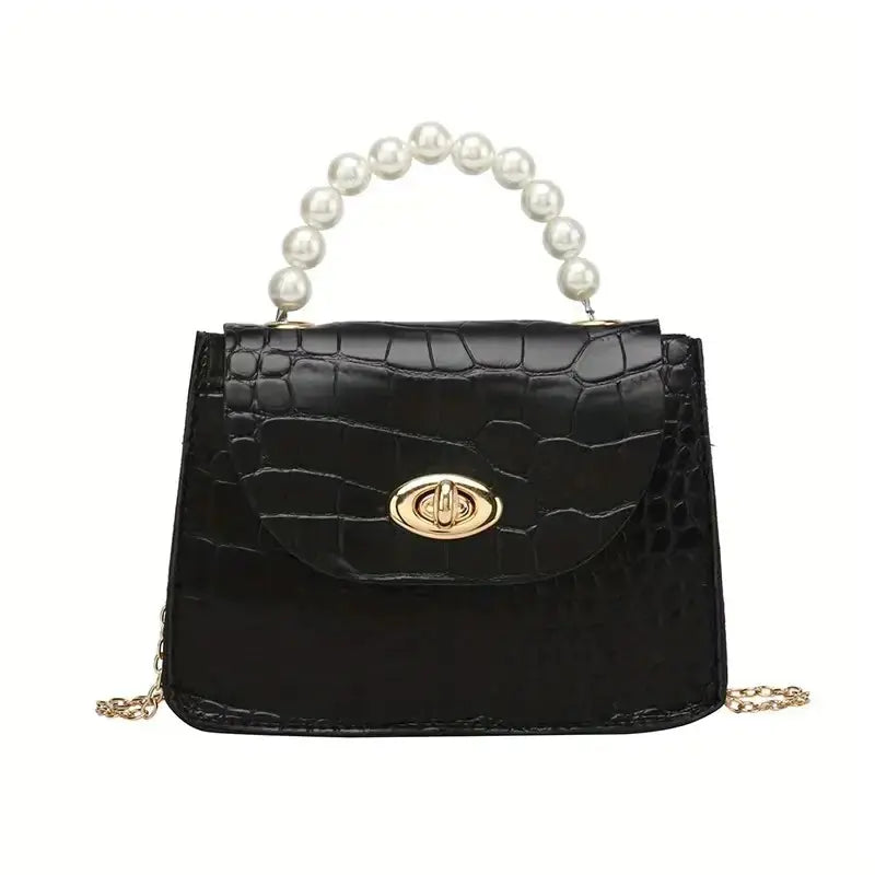 Minimalist Crocodile Embossed Women's Satchel Bag