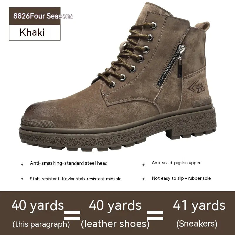 High Top Anti-Impact Protective Labor Shoes