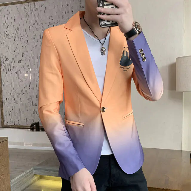Slim Fit Men's Blazer - Trendy and Comfortable Fashion