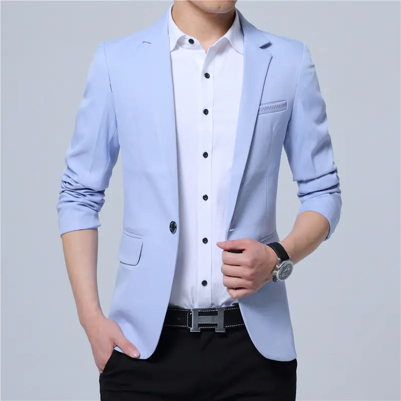 Slim Casual Men's Blazer for Trendy Comfort