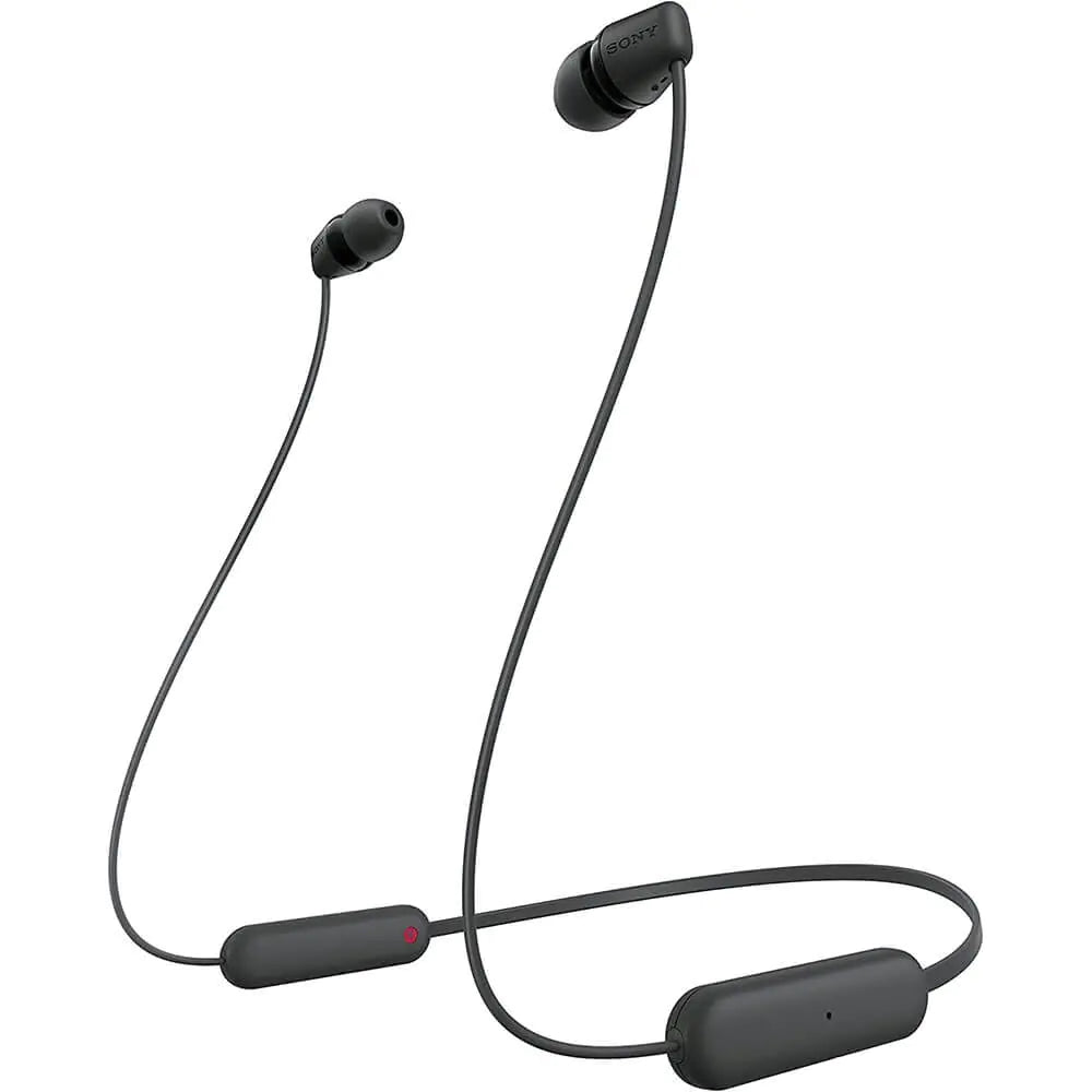 Sony WI-C100 Wireless in-Ear Bluetooth Headphones with Built-in Microphone Black