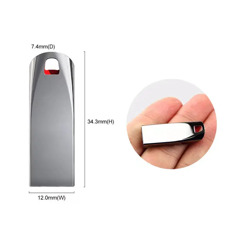Metal USB Flash Drive 1TB and 2TB Capacity Upgrade
