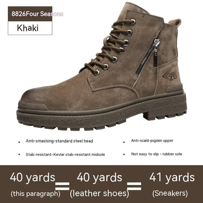 High Top Anti-Impact Protective Labor Shoes