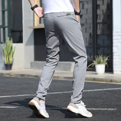 Men's Summer Slim Fit Casual Suit Pants