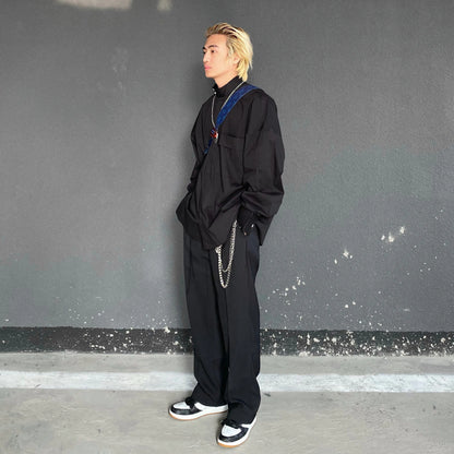 Elegant Korean Spring Basic Shirt Jacket for Men