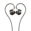 FIIO FD3 Earphones in-Ear Earbuds High Resolution 1DD Bass Heavy MMCX Connector (Black)