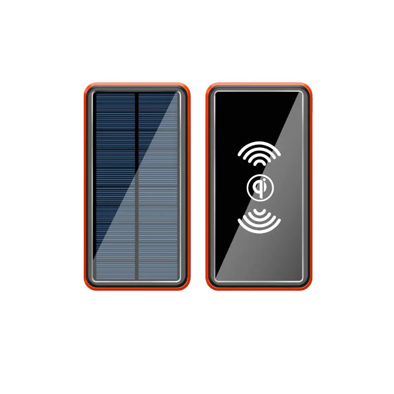 Wireless Solar Power Bank 30000mAh Outdoor Emergency