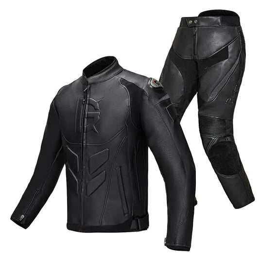 Windproof Leather Motorcycle Pants Suit for Men & Women