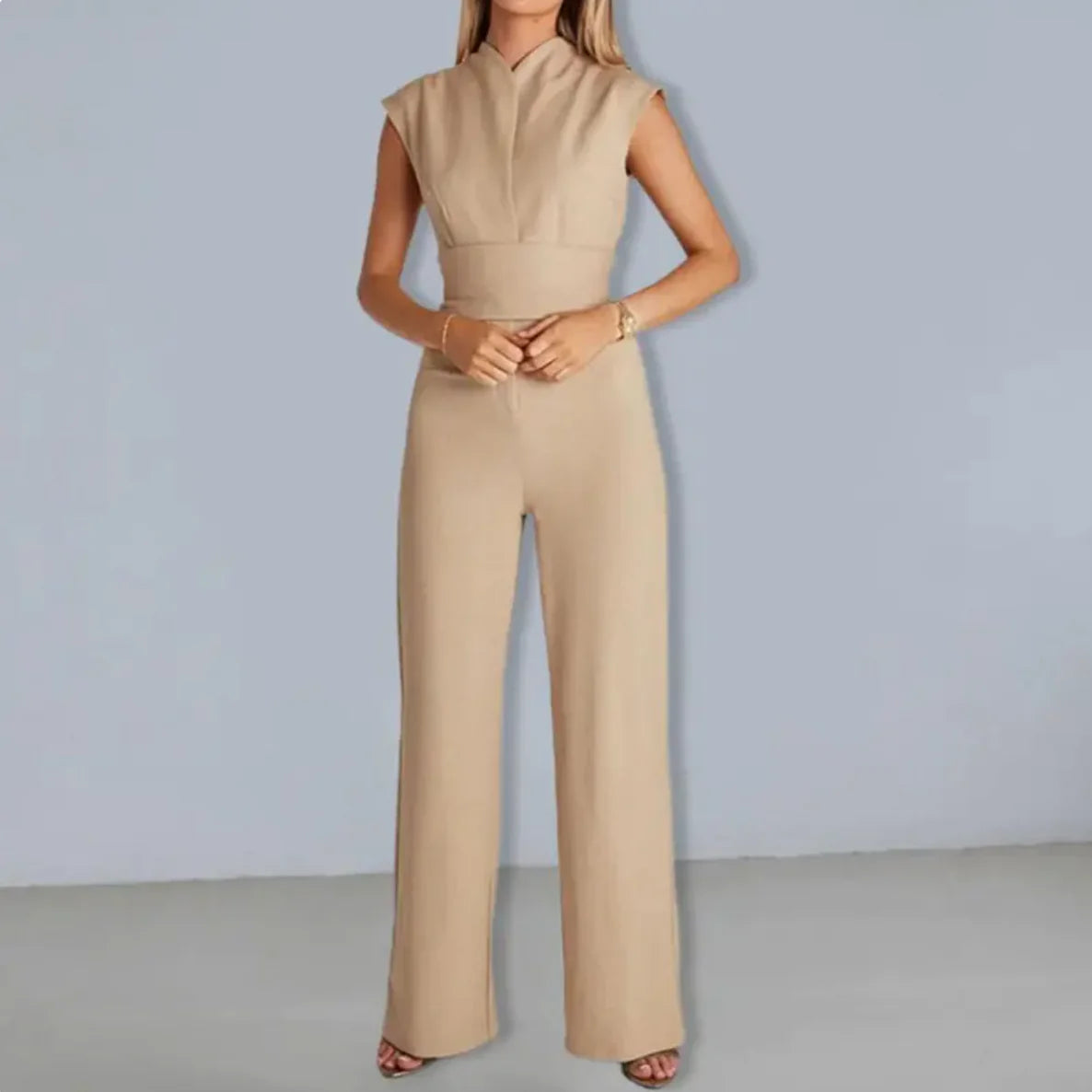 Women's Solid Wide Leg Jumpsuit