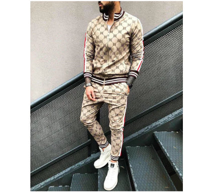 Men's Casual Sporty Zipper Set - Trendy Spring/Fall Style