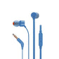 JBL T110 Pure Bass In-Ear Headphones - Blue