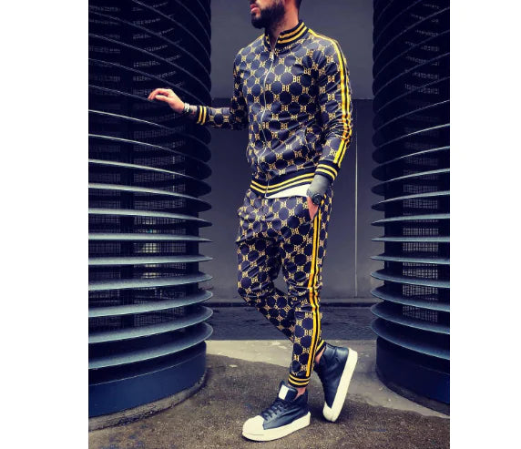 Men's Casual Sporty Zipper Set - Trendy Spring/Fall Style