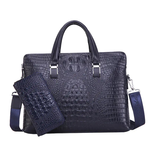 Crocodile Pattern Shoulder Messenger Bag
