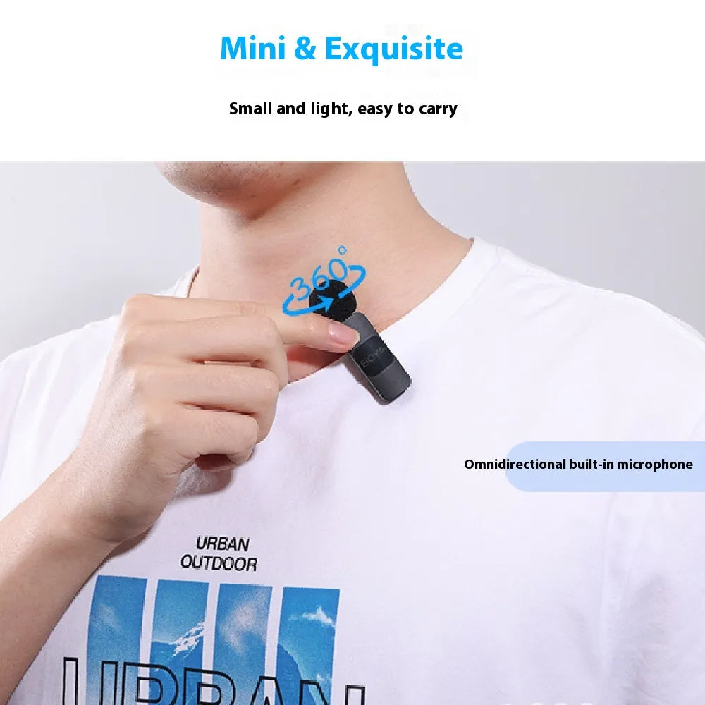 Wireless Collar Clip Microphone