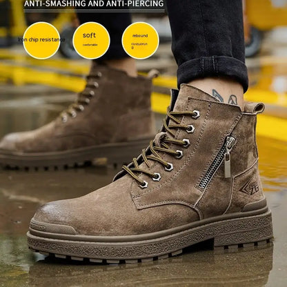 High Top Anti-Impact Protective Labor Shoes
