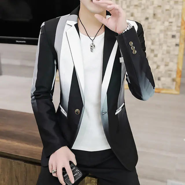 Slim Men's Blazer - Trendy and Comfortable Casual Wear