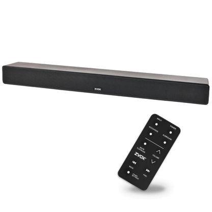 ZVOX AccuVoice AV355 Dialogue Clarifying Soundbar - Patented Hearing Technology with Voice Boost Ultimate Low-Profile TV Speakers Soundbar Perfect for Home Theater and Smart TV - Black