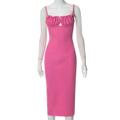 Elegant Backless Sleeveless Slim Fit Dress for Women