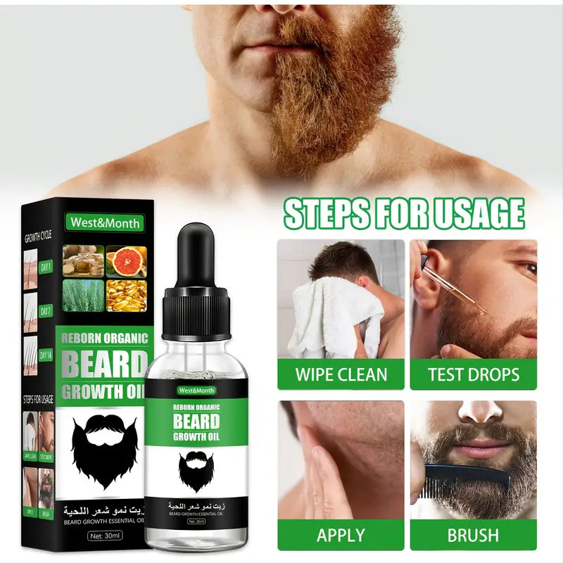 Beard Care Oil & Serum for Hair Thickening and Volume