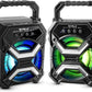 Portable Wireless Bluetooth Speaker with TWS Function - Rechargeable Bluetooth Speaker - LES flashing Lights