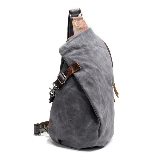 Waterproof Waxed Canvas Retro Men's Backpack