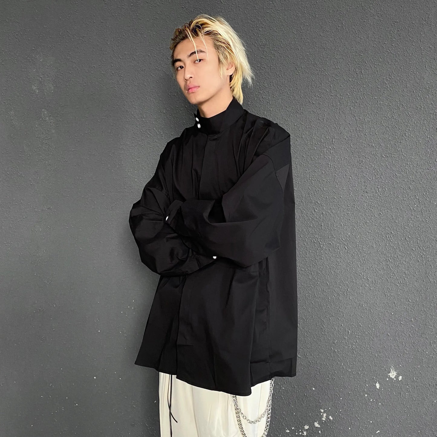 Elegant Korean Spring Basic Shirt Jacket for Men