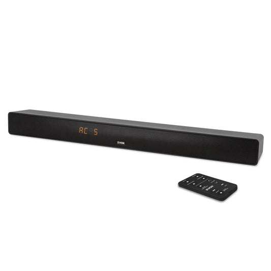 ZVOX AccuVoice AV455 Dialogue Clarifying Sound Bar with Hearing Aid Technology and HDMI-ARC Compatible Connectivity - Home Theater Audio TV Speakers Soundbar - Black