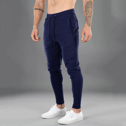 Men's Cotton Skinny Stretch Casual Sports Pants
