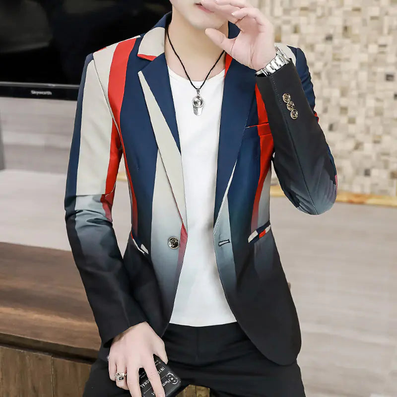 Slim Men's Blazer - Trendy and Comfortable Casual Wear
