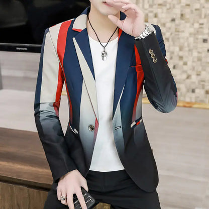 Slim Men's Blazer - Trendy and Comfortable Casual Wear