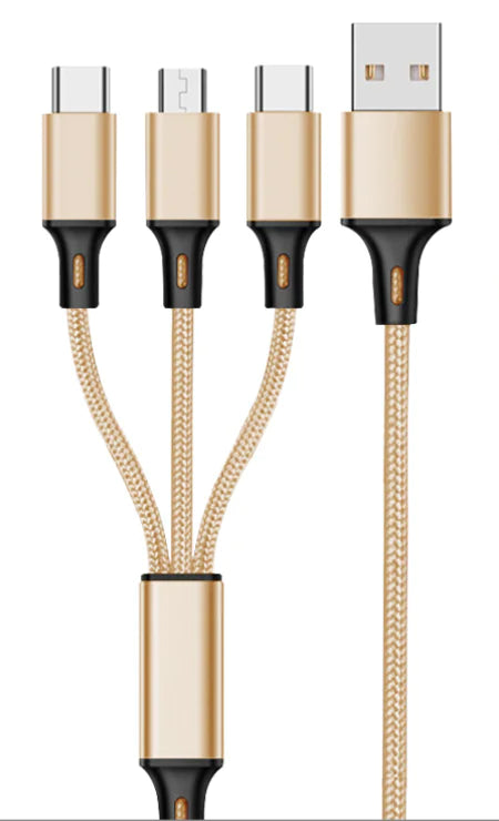 3-in-1 Type-C PD Fast Charging Data Cable