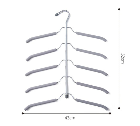 Non-Slip Multi-Layer Clothes Hanger for Wardrobe