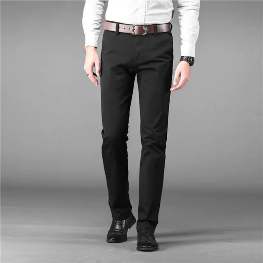 Men's Cotton Stretch Oversized Casual Business Pants