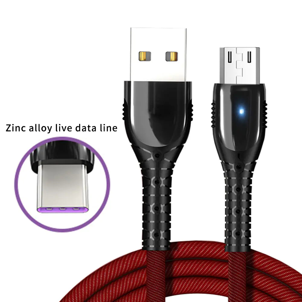 5A Fast Charging USB Type-C Cable for Mobile Devices