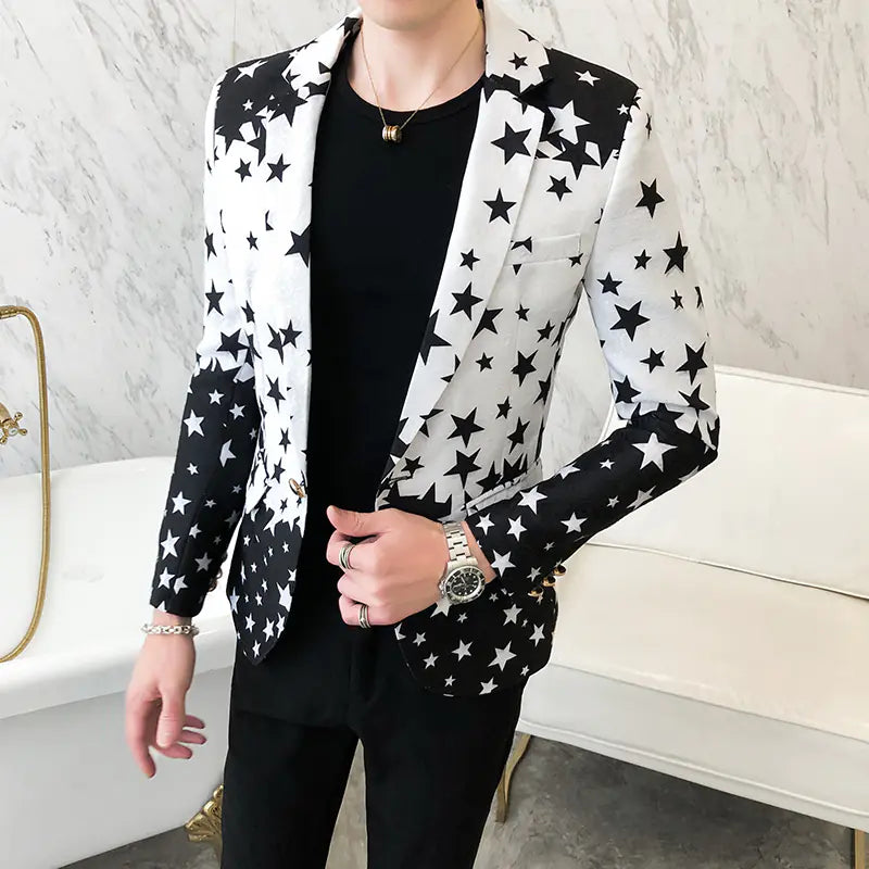 Slim Fit Casual Men's Blazer for Trendy Style