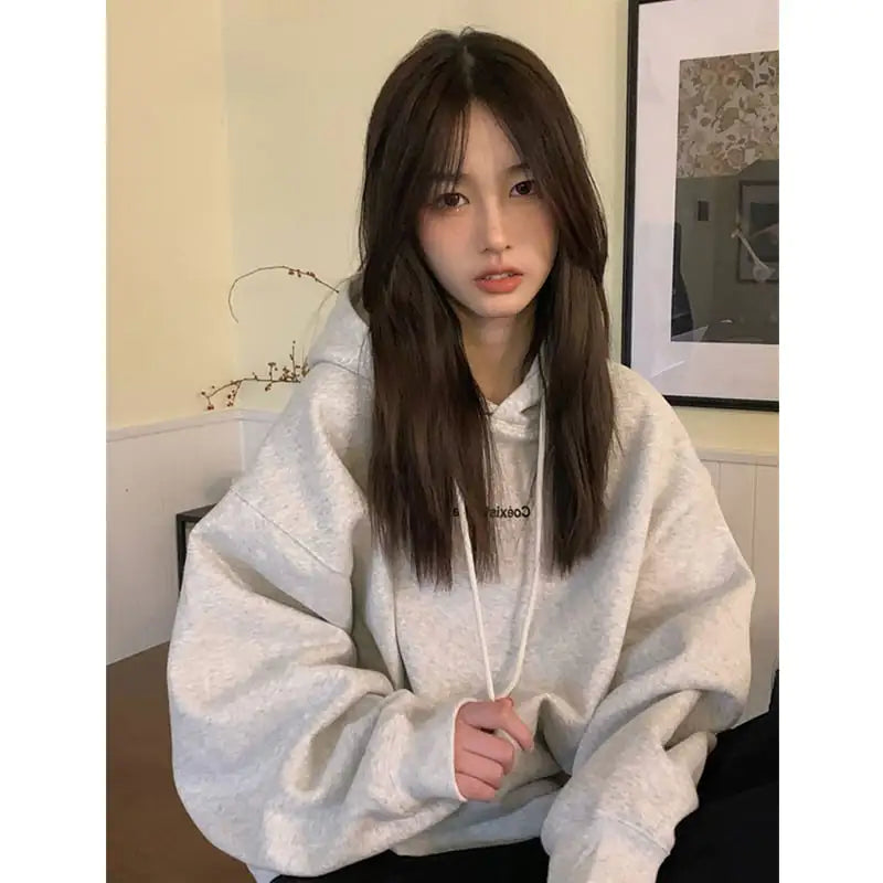 Trendy Loose Korean Style Windbreaker Coat