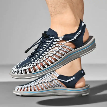 Men's Multicolor Plus Size Beach Sandals for Summer