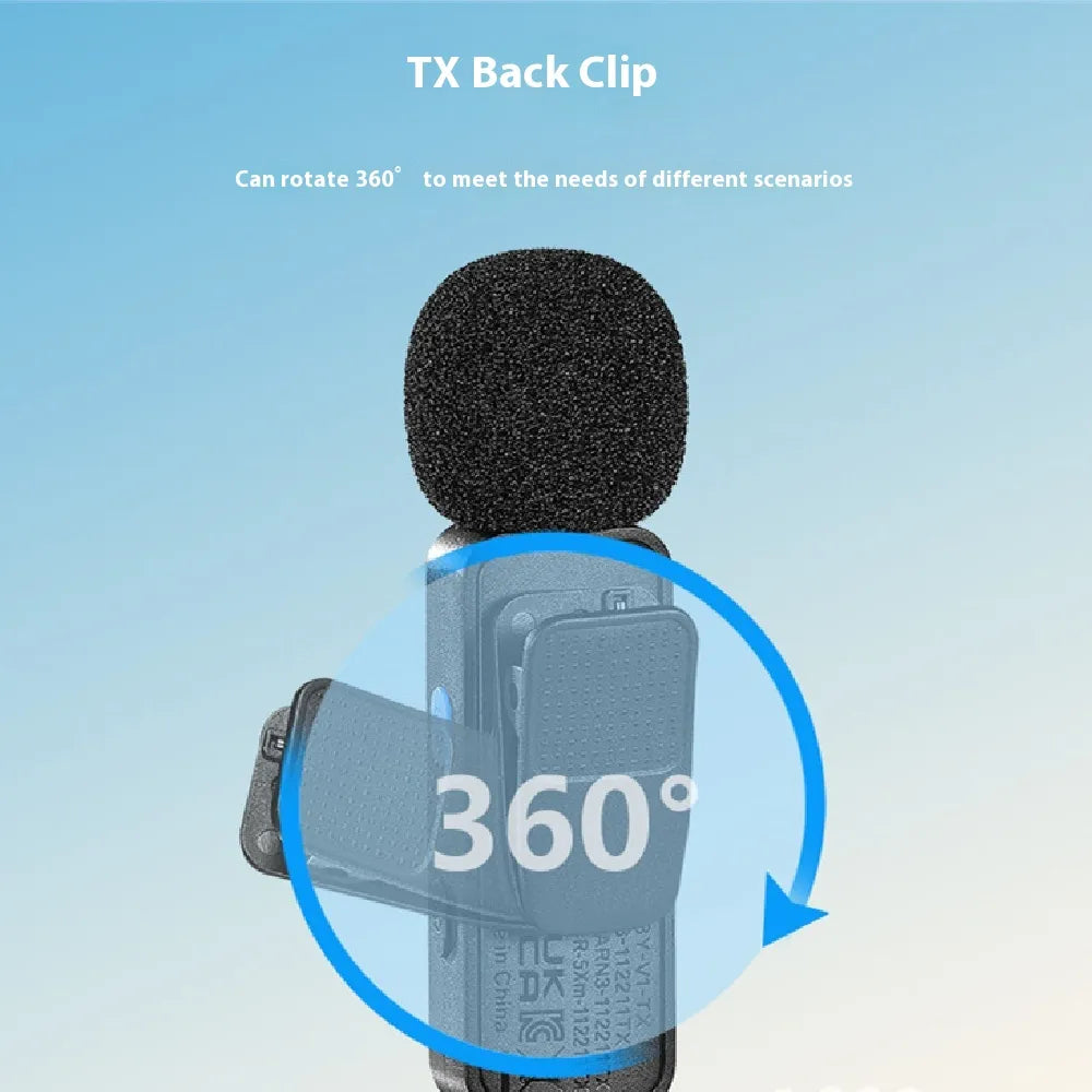 Wireless Collar Clip Microphone