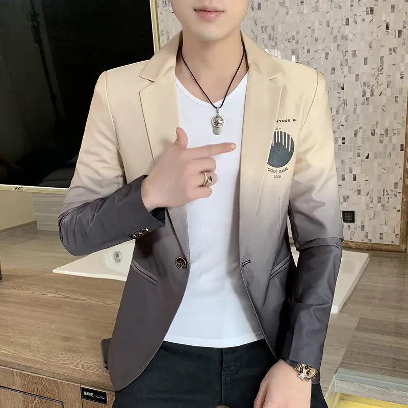 Slim Fit Men's Blazer - Trendy and Comfortable Fashion