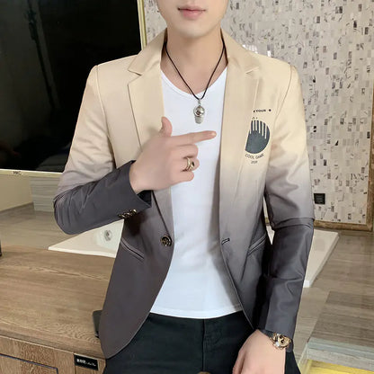 Slim Fit Men's Blazer - Trendy and Comfortable Fashion